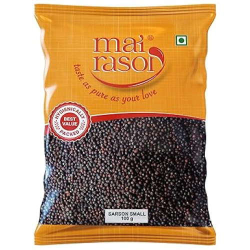 MAI RASOI Mustard Seeds/Sarson/Rai Black Small - 100 Gram