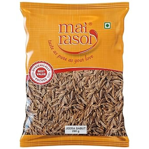 MAI RASOI Cumin/Jeera Sabut/Whole 200 Gram