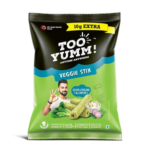Too Yumm Veggie Stix Sour Cream & Onion Pouch 45g