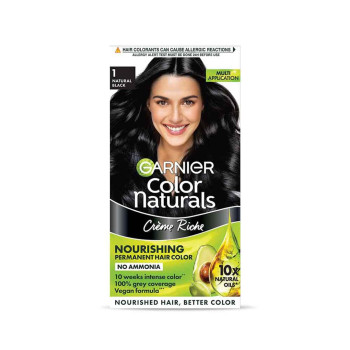 Garnier Color Naturals Crème hair color, Shade 1 Natural Black, 35ml