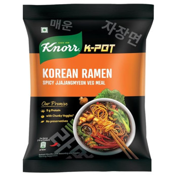 Knorr Korean Ramen Spicy Jjajangmyeon Veg Meal 110g
