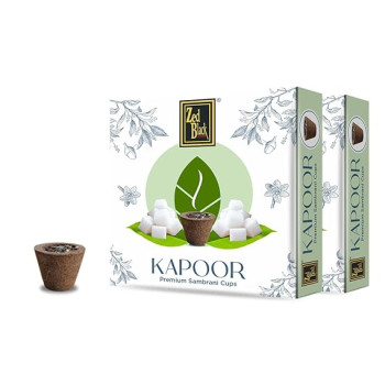 Zed Black Camphor Sambrani Cups 