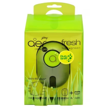 Godrej Aer Fresh Lush Green Car Freshener Gel Refill 10g.