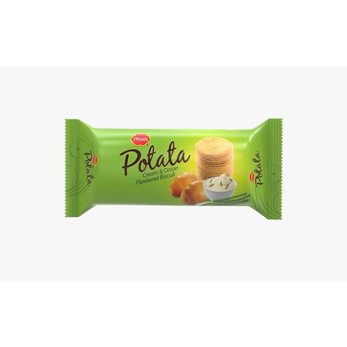 Pran Cream & Onion Flavoured Biscuit 75g Cracker  