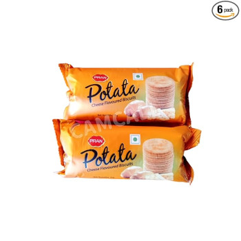 Pran Potata Cheese Flavoured Potato Biscuit- 75Gm 