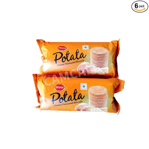 Pran Potata Cheese Flavoured Potato Biscuit- 75Gm 
