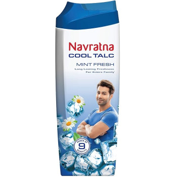 Navratna Cool Mint Fresh Talc 400g