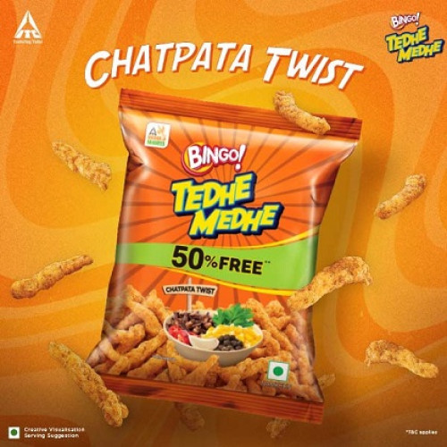 Bingo Tedhe Medhe Masala Tadka 40g
