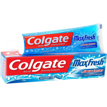 Colgate Max Fresh Peppermint Ice Blue Gel Toothpaste 80g