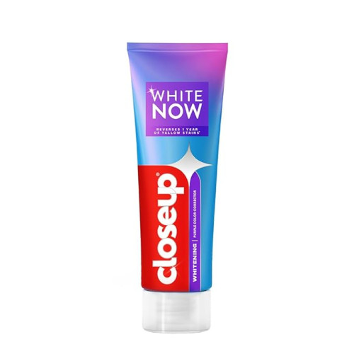 Closeup White Now purple color corrector toothpaste for Teeth Whitening 100g