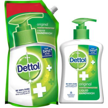 Dettol Original Liquid Handwash 200 ml & 175ml refill free