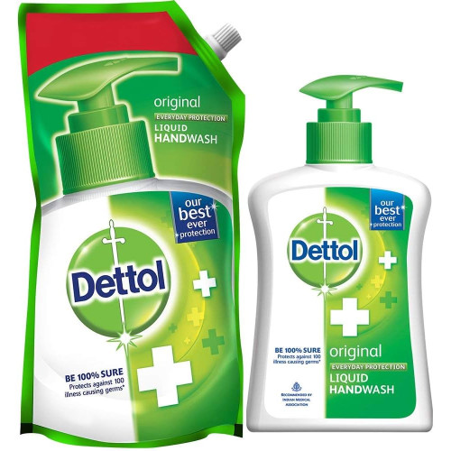 Dettol Original Liquid Handwash 200 ml & 175ml refill free