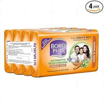 BoroPlus Antiseptic And Moisturising Bathing Sandal Soap With Sandal & Neem 500g