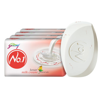 Godrej No.1 Kesar Milk Cream Soap