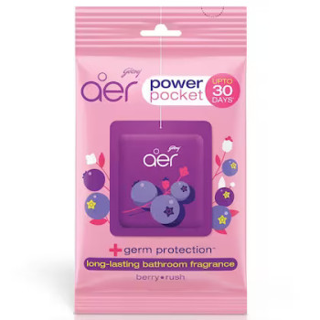 Aer Power Pocket Berry Rush Bathroom Fragrance 10g.