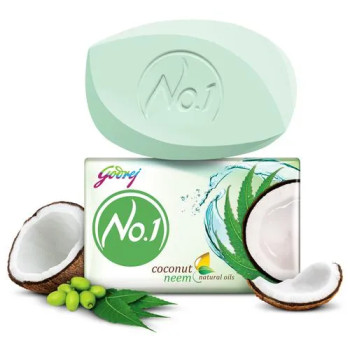 Godrej No.1 Coconut & Neem Soap Pack of 4