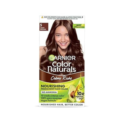 Garnier Color Naturals Crème hair color, Shade 5 Light Brown,