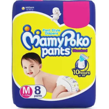 Mamypoko Standard Diaper M 8 Pants, 7-12kg.
