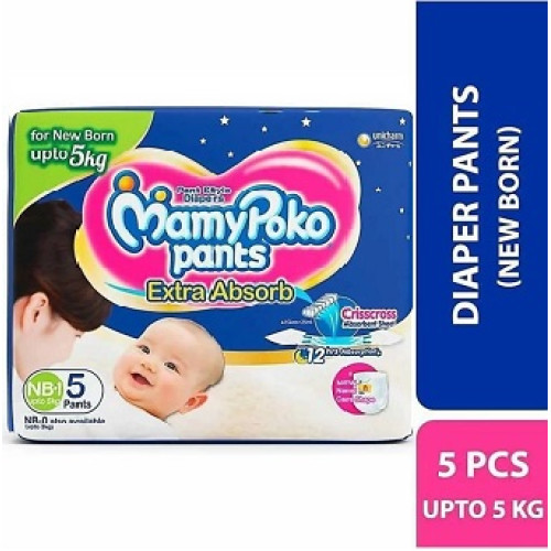 Mamypoko Standard Diaper NB 5 Pants.