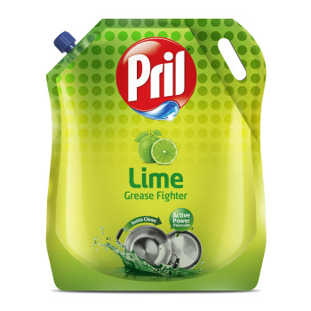 Pril Lime Liquid Dishwash Gel - 1.5L Pouch