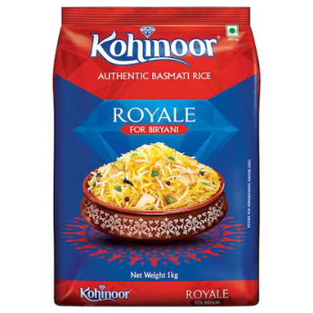 Kohinoor Authentic Royale Biryani Basmati Rice 1 kg