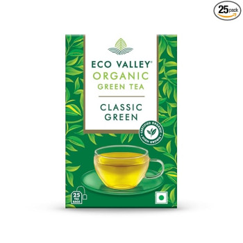 Eco Valley Organic Green Tea - Classic - 25 Tea Bags 