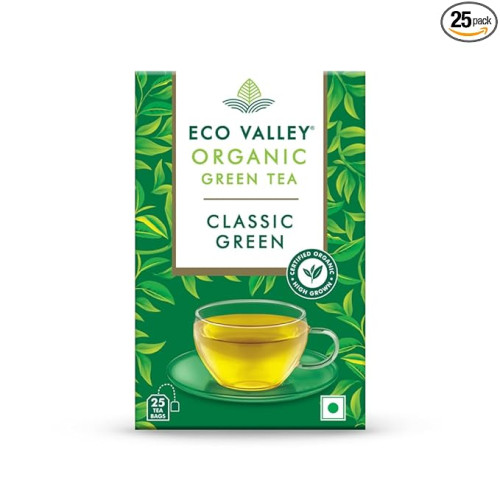 Eco Valley Organic Green Tea - Classic - 25 Tea Bags 
