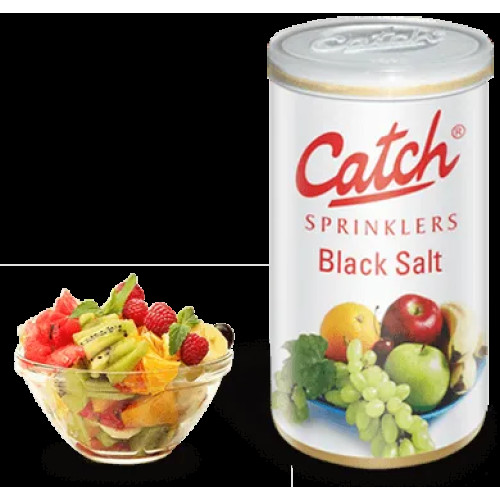 Catch Sprinkler Black Salt 200g jar.