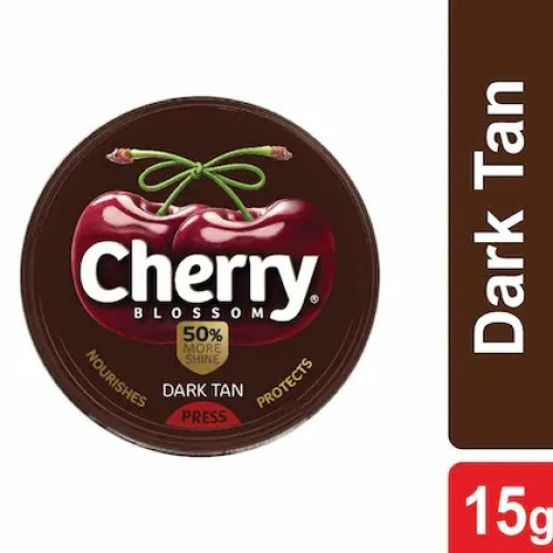 Cherry Blossom Dark Tan Shoe Polish 15g