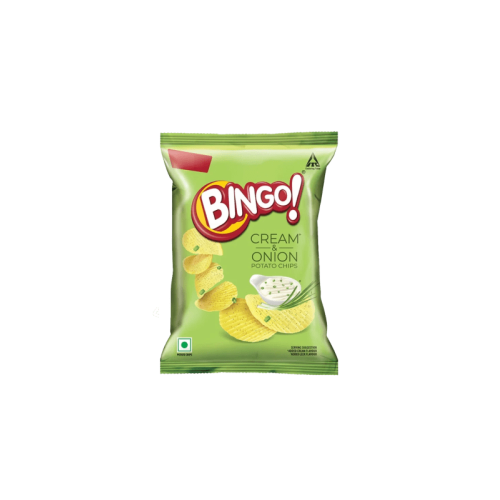 Bingo Cream & Onion Potato Chips 50g