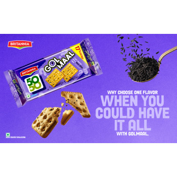 Britannia 50-50 Golmaal Biscuit 214g