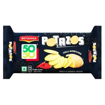 Britannia 50-50 Potazos Chilli Americana Spicy Crisps 71.5 g