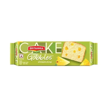 Britannia Gobbles Bar Cake Pineapple Plunge 45g
