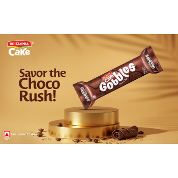 Britannia Gobbles Cake Gobbles Bar Cake Choco Chill, 100g 