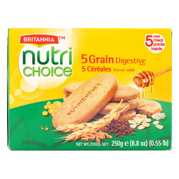 Britannia Nutri Choice Hi-Fibre 5 Grain Digestive Biscuits 120g