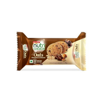 Britannia NutriChoice Chocolate & Almond Oats Cookies 75 g