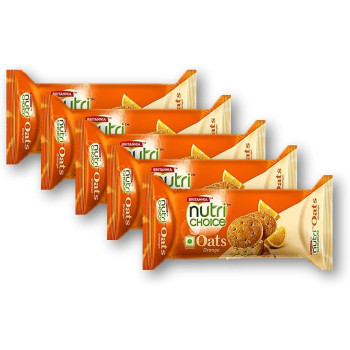 Britannia NutriChoice Orange Oats Cookies 75 g