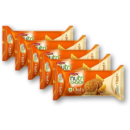 Britannia NutriChoice Orange Oats Cookies 75 g