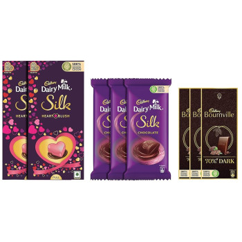 Cadbury Dairy Milk Silk Valentine's Heart Blush Bar,150g