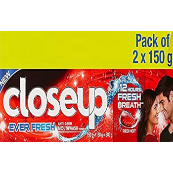 Closeup Everfresh+ Red Hot Gel Toothpaste 150 g (Pack of 2)
