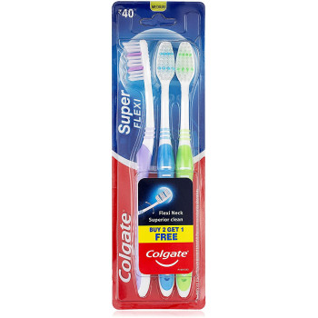 Colgate Super Flexi (Medium) Toothbrush pack of 3
