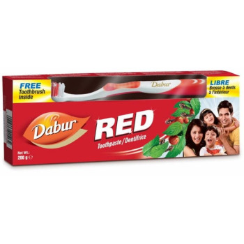 Dabur Red Toothpaste  (With Free Toothbrush) 200g