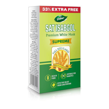Dabur Sat Isabgol Rich in Fiber  Provides Effective