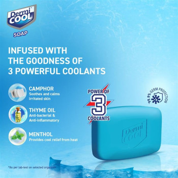 Dermicool Soap With The Power Coolants - Camphor, Menthol, Thyme Oil