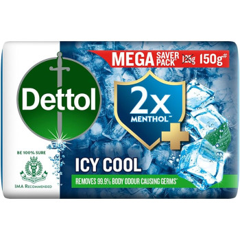 Dettol Icy Cool Bathing Soap bar with 2x Menthol