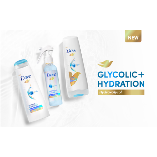 Dove Glycolic + Hydration Shampoo 340ml
