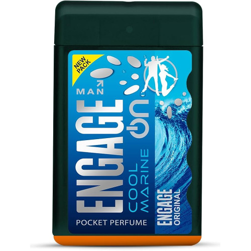 Engage Cool Marine Pocket Perfume for Men, 18ml