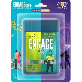Engage On 2-In-1 Pocket Perfume 28ML