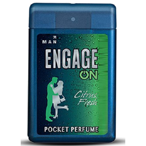 Engage On Citrus Fresh Pocket Perfume for Men 17ml