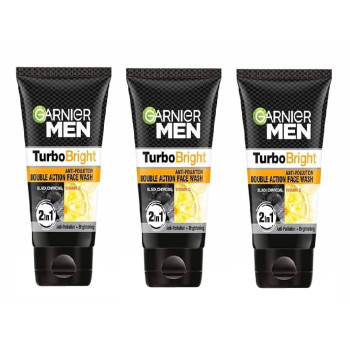 Garnier Men, Face Wash, Brightening & Anti-Pollution, 50G